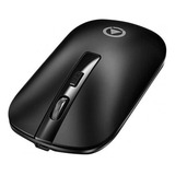 Mouse Inalambrico Dual Bluetooth Usb Recargable Linkon Para Mac Macbook Windows Notebook - Negro