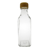 Mini Botella De Vidrio Cuadrada 50 Ml 70 Piezas 
