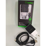 Cargador Belkin Carga Rapida Para Samsung + Cable V8 3.0