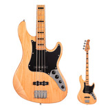 Baixo Ativo 4 Cordas Jazz Bass Cort Gb64jj Nat Natural