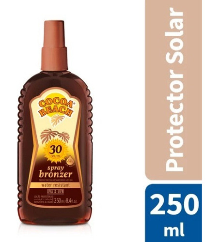 Cocoa Beach Protector Solar Spray Bronzer Emulsion Fps30