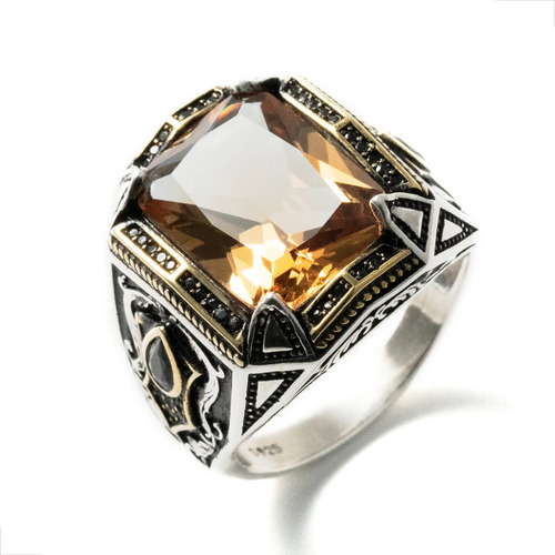 Anillo De Plata Turco 925 Caballero Elegante Zultanita | Envío gratis
