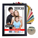 Kit C/2 Molduras Quadros 20x30 Laqueada Premium Com Vidro