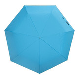 Paraguas Automático Sombrilla Bolsillo Resistente Filtro Uv Color Celeste