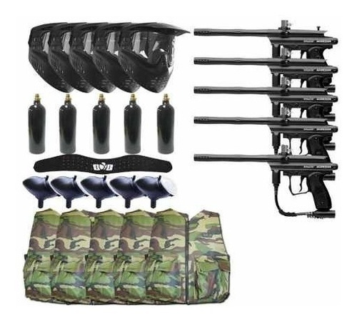 5 Marcadoras Gotcha Paintball Spyder Victor  Xtreme P