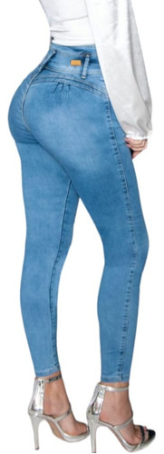 Jeans Fergino Mod 124 Corte Colombiano Levanta Pompas Strech