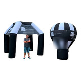 Tenda Inflável 4x4 +  1 Balão 4 Mts Com Motor Personalizado 