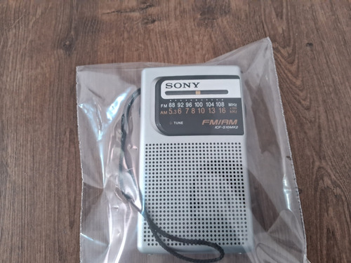 Rádio Am-fm Sony Usado Icf-s10mk2 Prata Lê Anúncio. 