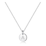 Collares Con Inicial De Plata De Ley S925 Para Mujeres Y Nia