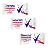 Kit X 3 Rexona Antibacterial Jabon 90