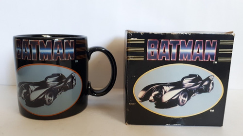 Taza Vintage De Batman Batimóvil Marca Applause 1989