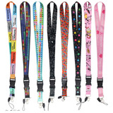 1 Gafete Lanyard Cinta Cordon Llavero Broche Desprendible