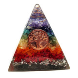 Orgonite Pirâmide Dos 7 Chakras Boas Energias Feng Shui 