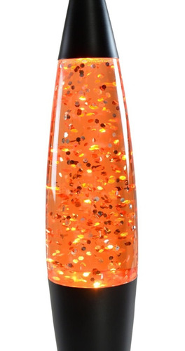 Lámpara Lava Glitter Naranja