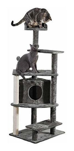 Muebles Para Mascotas De Furhaven | Tiger Tough Cat Tree - D