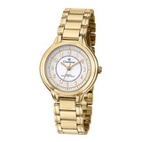 Relógio Pequeno Original Feminino Champion Dourado Cn28231h Cor Do Fundo Branco