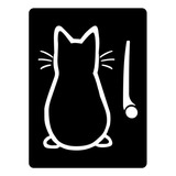 Sticker Decorativo Gato Limpia Vidrio Para Auto / Vehículos 