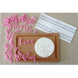 Letras Sello Estampa Lovely Melody Cookies Fondant Belgrano