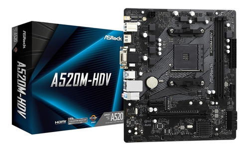 Board Asrock Amd A520m Am4 Hdv Micro Atx