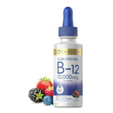 Vitamina B12 Sublingual | 10,000 Mcg | 2 Onzas Líquidas | Ve