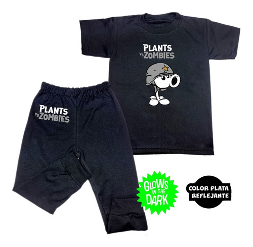 Pijama Fresca Plantas Casco Para Niños Brilla Oscuridad