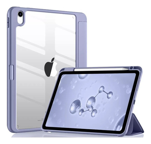 Estuche Smart Case Cristal Para iPad Air 4 10.9 Espacio Pen