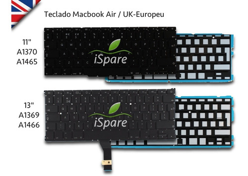 Ispare Teclado Macbook Air Backlight Europeu Uk