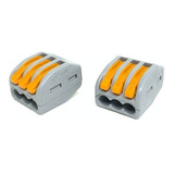 Conector Wago Borne Emenda Para 3 Fios - 222-413 20 Peças