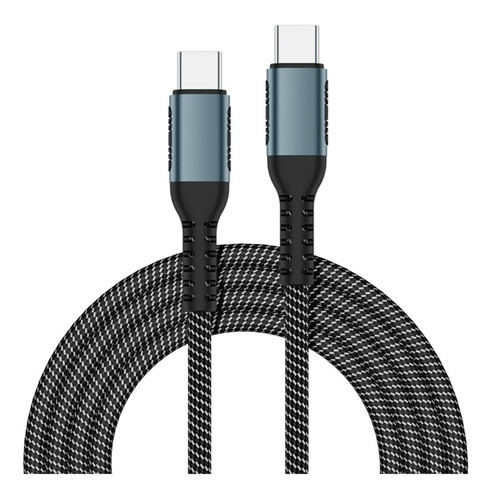 Cable Reforzado Usb C A Usb C 1 Metro Hasta 5a Carga / Datos