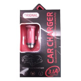 Micro Adaptador Doble Usb  Led Cargador Auto 3.1a 12v 