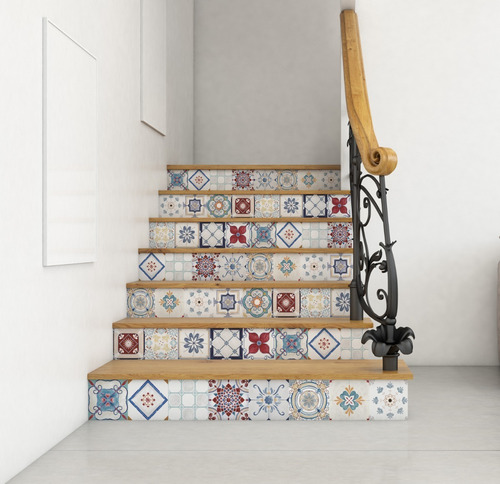 Vinilos Decorativos Escalera Escalones Mosaicos