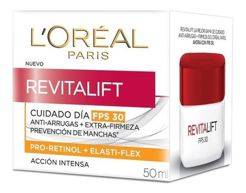 Crema Día Loreal Revitalift Fps30 Antiedad Antiarrugas 50ml