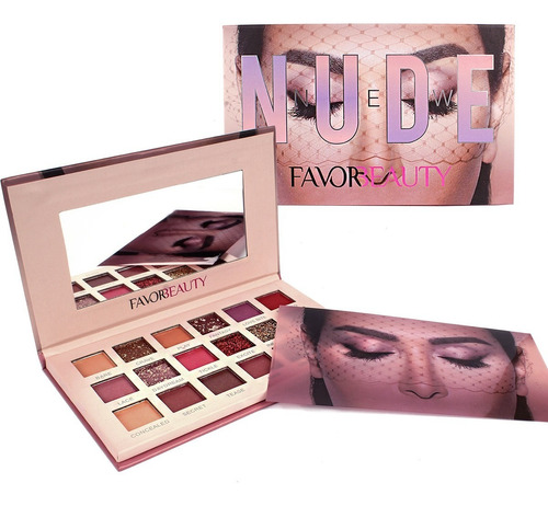 Paleta De Sombras Nude 18 Colores Terra Ocre C/espejo