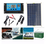 100w Panel Solar 100a Controlador Lcd 12v Cargador De Baterí