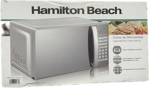 Horno De Microondas Hamilton Beach 700w Hb-p70j17al-v2c New