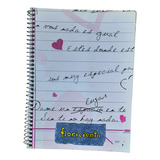 Cuaderno Rayado Tapa Flexible Espiral 80 Hojas Floricienta