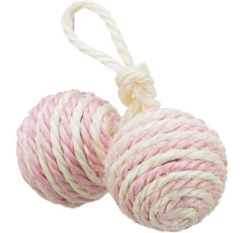 Juguete Duo Pelotas De Sisal Trixie Gatos Siames 40% Off!!