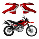 Cachas Lateral Tanque X2 Motomel Skua 150 V6 Rojo Original!