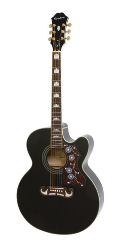 Guitarra Electroacústica EpiPhone Ej-200sce Bk