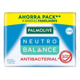 Jabón Palmolive Neutro Balance Antibacterial 4pz De 120g