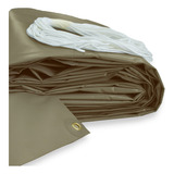 Lona Cobertor Pileta Maquina Ojal Bronce Soga 3.50 X 2.20 Mt