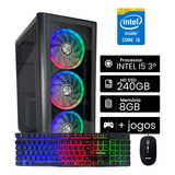 Pc Barato Gamer I5 8gb Ssd 240gb Montado Com Jogos Instalado