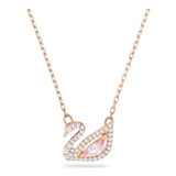 Collar Cisne Rosa Belleza Verdadera S925 Zinc True Beauty