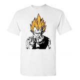 Polera Vegeta Sayayin Dragon Ball Z Goku Anime 100% Algodón