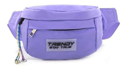 Riñonera Trendy Bolsillo Frontal Tira Cierres Amplia Unisex