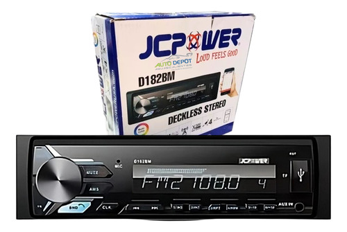 Autoestereo Jc Power D182bm No Cd Usb Aux Bluetooth Radio Fm