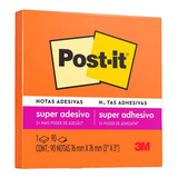 Bloco Post-it 76x76mm Laranja C/ 1 Bloco 90fls 3m