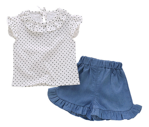 2 Conjuntos De Blusas Y Faldas Para Niñas