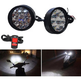 Exploradoras Carro/moto/camioneta Redondas 12v 9led + Swiche