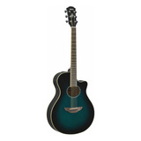 Guitarra Electroacústica Yamaha Apx600 O. Blue Burst Color Azul